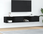 vidaXL TV-kapp 2 tk Oak Black 80x31x25,5 cm Liimpuit | 861457 | 8721158703767