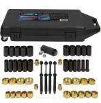 Zestaw hydrauliczny ściągacz tulei wahacza i łożysk 49el. | F-949T1 | 5906692117789