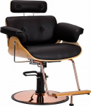Activeshop Gabbiano fotel fryzjerski Florencja z regulowanym zagł&oacute;wkiem Black | 5906717435287 | 5906717435287
