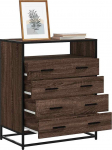 vidaXL Komoda, brązowy dąb, 70x41x83,5 cm | 849093 | 8721102841521