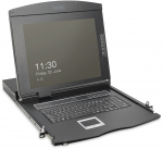 DIGITUS Modulare Konsole 19"HD  LCD,8-port VGA KVM Deutsch | DS-72221-2GE | 4016032492405