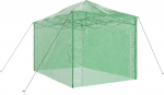 vidaXL roheline kokkupandava raamiga aiatunnel - 410x280x315 cm - teras | 42006642 | 8721158282941