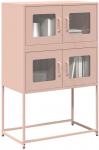 vidaXL Komoda wysoka r&oacute;żowa 68x39x107 cm stalowa | 853345 VidaXL | 8721158371799