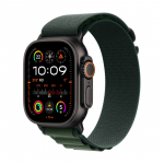 Apple Watch Ultra 2 LTE 49mm Blackes Titan Geh&auml;use mit dunkelgr&uuml;nem Alpin Armband - L | MX4T3FD/A | 0195949584374