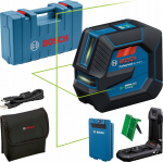 BOSCH.CROSS LASER GLL 20-22 G GREEN USB-C 1x BA 3.7V 3.0Ah XL + HOLDER LB 10 CASE | 0601065602 | 4053423303339