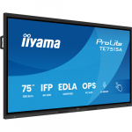 System interaktywny iiyama TE7515A-B1AG signage display Płaski panel Digital Signage 189,2 cm (74.5") Wi-Fi 550 cd/m 4K Ultra HD Black Ekran dotykowy Procesor wbudowany Android | TE7515A-B1AG | 4948570124855