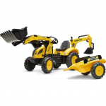 Falk Traktor na Pedały Koparka Komatsu Łyżka + Przyczepa od 2 lat | 3016202086251 | 3016202086251