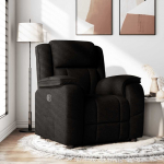 vidaXL Kokkupandav tugitool, Black, riidega polsterdatud | 4015702 | 8721158337085