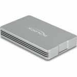 Kieszeń Delock Delock - Speichergehause - M.2 - M.2 NVMe Card - Thunderbolt 3, Thunderbolt 4, USB4 - Silber | 42018 | 4043619420186