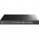 Switch Cudy 26-pordiga Gigabit lihtsasti hallatav L2 Gigabit Ethernet (10/100/1000) haldusl&uuml;liti 2 kombopordiga, GS1028ES2 1.0 Black | GS1028ES2 1.0 | 6971690794996