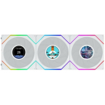Ventilaator Lian Li Uni Fan TL LCD Flex traadita ARGB PWM (komplekt 3 tk 120mm White) | G9F.12TLLCD1F3W.00 | 4718466023582