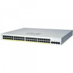Cisco switch CBS220-48P-4G, 48xGbE RJ45, 4xSFP, PoE+, 382W - REFRESH | CBS220-48P-4G-EU-RF | 889728502870