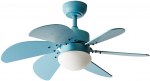 Wentylator sufitowy z lampą LOGAR Z pilotem Blue | 616535 Bel | 4069605020475