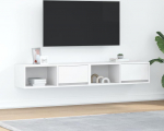 vidaXL TV alused 2 tk White 80x31x25,5 cm Liimpuit | 861455 | 8721158703743