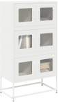 Komoda biała 68x39x123 cm stal | 853355 | 8721158371898