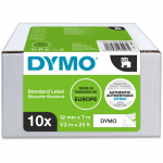 Dymo 1x10 D1 Kleebis 12mmx7m must valgel (2093097) | 2093097 | 13026980930971