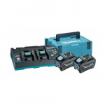 Makita Akupatarei ja laadija komplekt MAKITA 40V MAX XGT 2x5,0Ah | 0088381583039 | 0088381583039