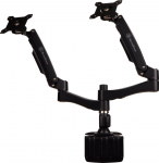 SilverStone SST-ARM22BC Dual Monitorhalterung - Black | GAZU-371 | 4710679813950