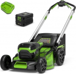 Kosiarka akumulatorowa Greenworks 60V silnik bezszczotkowy, 51 cm  zestaw, ładowarka + 1 akumulator 4Ah (GD60LM51SPK4) | GR2514307UB | 6952909067452