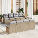 vidaXL 9-osaline aiam&ouml;&ouml;bli komplekt patjadega Beige Rotang Akatsia | 3347301 | 8721158974150