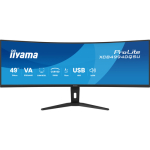 Iiyama ProLite XCB4994DQSU-B1 (124 cm (49 tolli), Black (matt), DQHD, VA, Kaardus, HDMI, DP, USB-C, USB-jaotur, 120Hz paneel) | XCB4994DQSU-B1 | 4948570127993