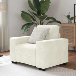 vidaXL Diivanitool Velvet 60 cm Cream | 4105106 VidaXL | 8721158690159