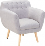 Beliani Fotel szary MELBY | 38225 | 4260580924639
