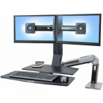 Ergotron Uchwyt biurkowy na 2 monitory do 24" WorkFit-A II (24-316-026) | 24-316-026 | 0698833025682