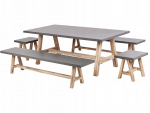 Aiatoolide komplekt koos pingiga 8 inimesele TONNARE Betoon Hall | 520697 Bel | 4255664883674