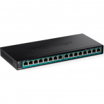 TRENDnet 16-Port Gigabit PoE+ Switch(123W) | TPE-TG161H | 0710931162363