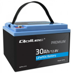 Qoltec Akumulator LiFePO4 Litowo-Żelazowo-Fosforanowy | 12.8V | 30Ah | 384Wh | BMS | 53703 | 5901878537030