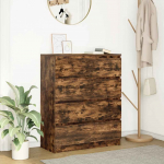 vidaXL Komoda Dąb wędzony 80x35x99 cm Drewno klejone | 3328484 | 8721158713346