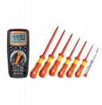 Zestaw narzędzi instalatora z wkrętakami i multimetrem CMM-30 WMGBWME11 | WMGBWME11 | 5907624013834