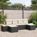 6-osaline aiam&ouml;&ouml;bli komplekt, diivanid, patjadega, Black, rattan, pol&uuml;ester, akaatsia | 3356807 | 8721288370785
