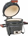 Beliani Mini grill węglowy KAMADO Ceramika Black | 650855 Bel | 4069605038784