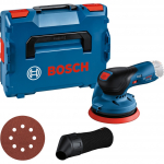 Bosch Powertools Akku-Exzenterschleifer GEX 12V-125 Professional solo, 12Volt (blau/Black, ohne Akku und Ladeger&auml;t, L-BOXX) | 0601372100 | 4059952539461