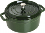 STAUB Garnek STAUB żeliwny okrągły 3.8 ltr zielony | 40509-356-0 | 3272341024855