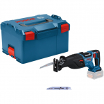 Bosch Powertools PRO Akku-S&auml;bels&auml;ge BITURBO GSA 18V-28 Professional solo (blau/Black, ohne Akku und Ladeger&auml;t, in L-BOXX) | 06016C0001 | 4059952581477
