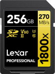 Lexar SDXC 256GB Professional 1800x UHS-II U3 (180/270 MB/s) | LSD1800256G-BNNNG | 0843367124510