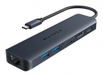 HUB USB HyperDrive Koncentrator HyperDrive Next 7-pordiline USB-C jaotur HDMI/4K60Hz/SD/RJ45/100W PD Passthrough | HD4003GL | 6941921149055