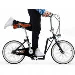 The-sliders Lite Black gustowny i komfortowy, składany rower, hulajnoga 2w1 | Sliders Lite Black | 0590987662112