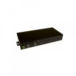 Exsys EXSYS EX-1116HMVS 16-portowy koncentrator USB 3.2 Gen1 z szyną DIN i ochroną przeciwprzepięciową | 4718359011160 | 4718359011160