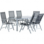 Shumee 6-kohaline aiam&ouml;&ouml;bli komplekt Black alumiinium CATANIA | 5398 | 4260580934713