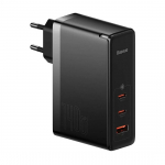 Baseus CCGP100201 GaN5 Pro Kiirlaadija USB + 2xUSB-C 140 W, Black | 958958478200 | 6932172610227