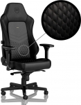 noblechairs HERO Real Leather Gaming Chair - Black/Black | GAGC-118 | 4251442501952