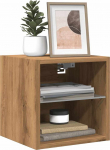 vidaXL seinakapid telerile LED-valgustusega, 2 tk, oak artisan, 30x28,5x30 cm | 857675 | 8721158446626