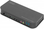 Przełącznik KVM 2 portowy DisplayPort do HDMI 2x1 4K 60Hz  2xUSB audio | DS-12850 | 4016032466833