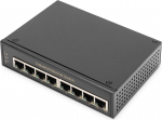 DIGITUS Switch Ind. 8-Port  Gigabit         Unmanaged schwar | DN-651108 | 4016032454489