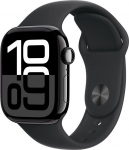 Apple Watch 10 GPS + Cellular 42mm Jet Black Alu Sport M/L Black  (MWX73ET-A) | MWX73ET-A | 195949563904