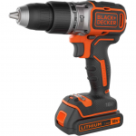 Black+Decker Akku-Schlagbohrschrauber BL188K, 18Volt (Black/orange, Li-Ionen Akku 1,5Ah) | BL188K-QW | 5035048653302